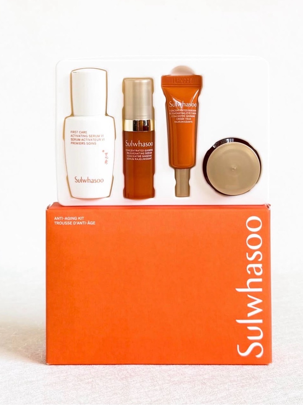 Sulwhasoo Ginseng Anti-Aging Kit 4-Piece Mini Set Travel Korean Skincare